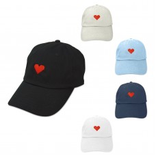 DALIX Pixel Heart Hat Mujers Dad Hats Cotton Caps Embroidered Valentines  eb-51563802